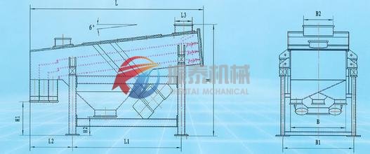 直线振动筛结构简图